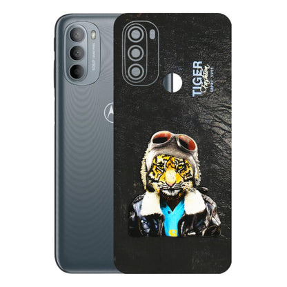 Motorola Phone Skins (All Models) - Rider Tiger - 3D Embossed Finish (L-113) Motorola Moto G31