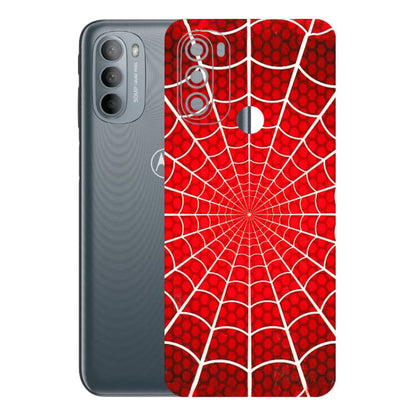 Motorola Phone Skins (All Models) - Classic Spidey Web - 3D Embossed Finish (L-115) Motorola Moto G31