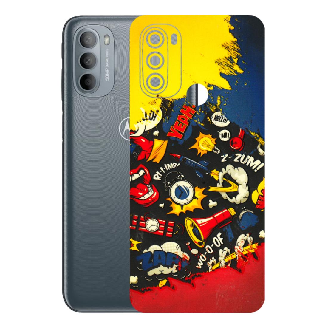 Motorola Phone Skins (All Models) - Pacific Doodle Art - 3D Embossed Finish (L-120) Motorola Moto G31