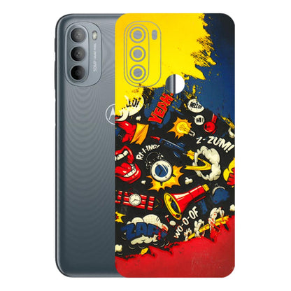 Motorola Phone Skins (All Models) - Pacific Doodle Art - 3D Embossed Finish (L-120) Motorola Moto G31