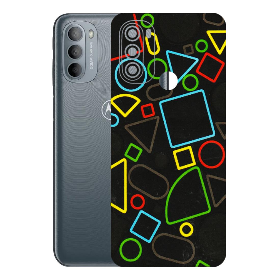 Motorola Phone Skins (All Models) - Black Shapes - 3D Embossed Finish (L-131) Motorola Moto G31
