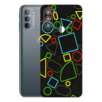 Motorola Phone Skins (All Models) - Black Shapes - 3D Embossed Finish (L-131) Motorola Moto G31