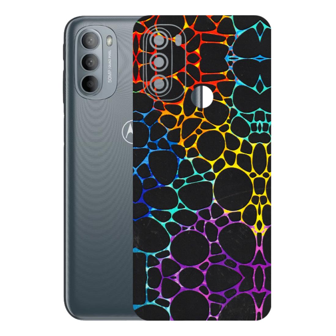 Motorola Phone Skins (All Models) - Abstract Art MultiColour - 3D Embossed Finish (L-133) Motorola Moto G31