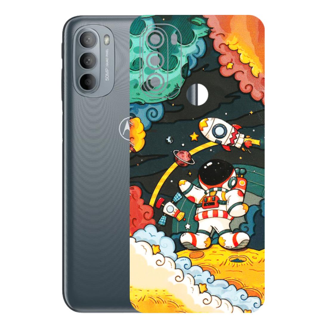 Motorola Phone Skins (All Models) - Astronauts & Spaceship - 3D Embossed Finish (L-145) Motorola Moto G31