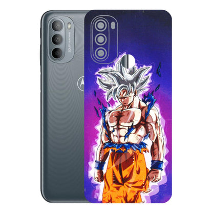 Motorola Phone Skins (All Models) - Goku Purple Anime - 3D Embossed Finish (L-147) Motorola Moto G31