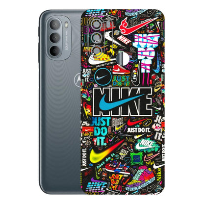 Motorola Phone Skins (All Models) - Just Do It Doodles - 3D Embossed Finish (L-166) Motorola Moto G31
