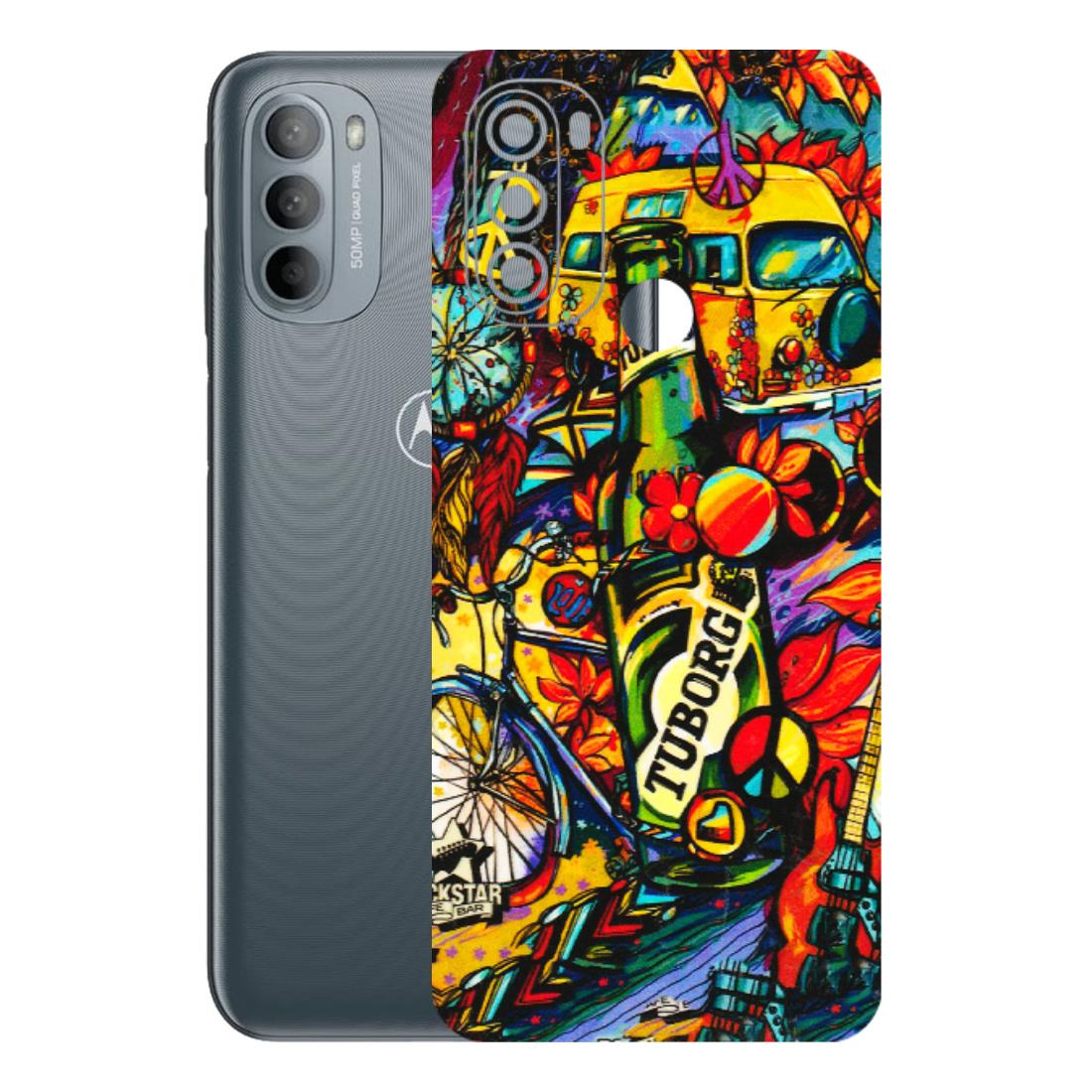 Motorola Phone Skins (All Models) - Cool Beer Bottle - 3D Embossed Finish (L-193) Motorola Moto G31