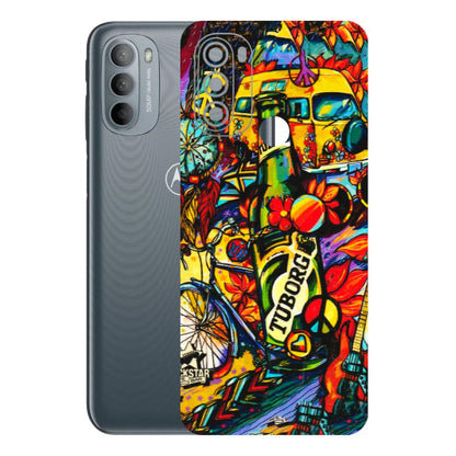 Motorola Phone Skins (All Models) - Cool Beer Bottle - 3D Embossed Finish (L-193) Motorola Moto G31