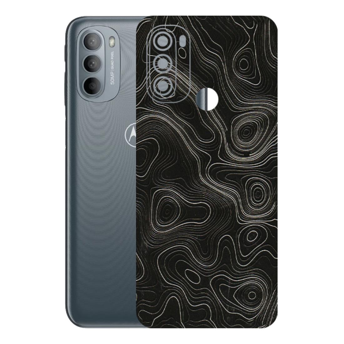 Motorola Phone Skins (All Models) - Black Swirl - 3D Embossed Finish (L-196) Motorola Moto G31