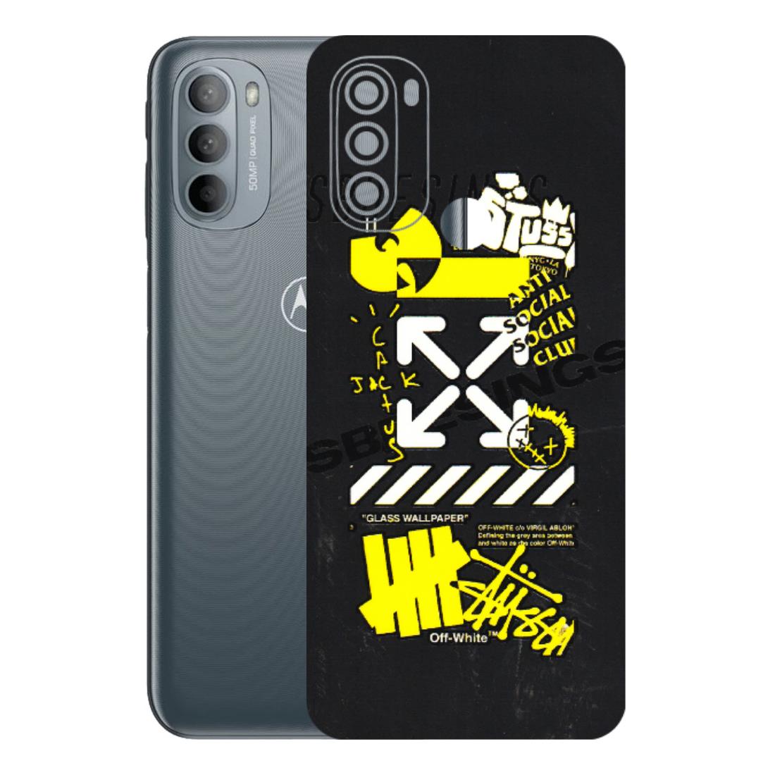 Motorola Phone Skins (All Models) - Anti Social Graffiti - 3D Embossed Finish (L-198) Motorola Moto G31