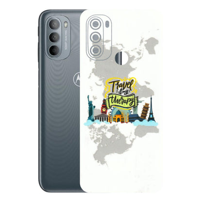 Motorola Phone Skins (All Models) - Travel Therapy - 3D Embossed Finish (L-199) Motorola Moto G31