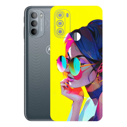 Motorola Phone Skins (All Models) - Bold Stylish Girl - 3D Embossed Finish (L-222) Motorola Moto G31