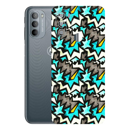 Motorola Phone Skins (All Models) - Funky Zig Zag - 3D Embossed Finish (L-223) Motorola Moto G31