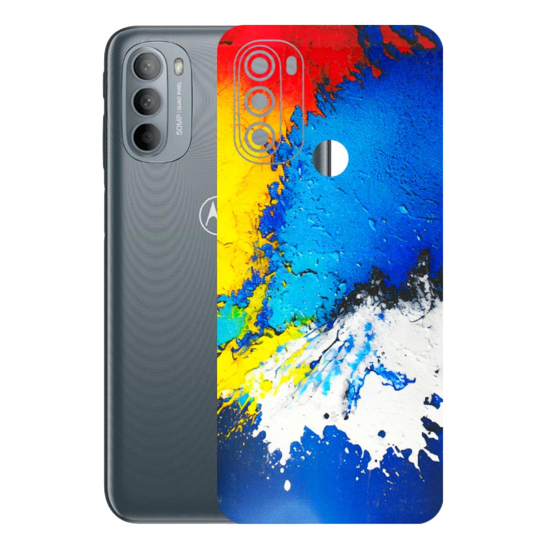 Motorola Phone Skins (All Models) - Acrylic Paint Spill - 3D Embossed Finish (L-229) Motorola Moto G31