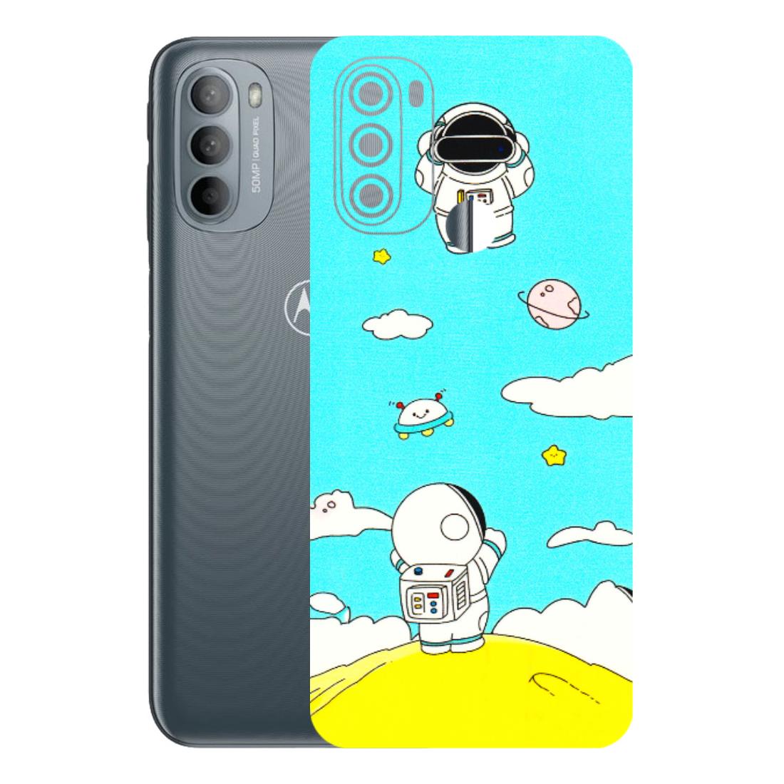 Motorola Phone Skins (All Models) - Blue Skies Astro Float - 3D Embossed Finish (L-230) Motorola Moto G31