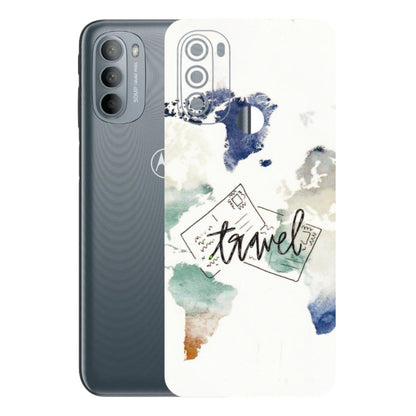 Motorola Phone Skins (All Models) - Travel The World - 3D Embossed Finish (L-232) Motorola Moto G31