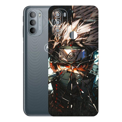 Motorola Phone Skins (All Models) - Kakashi Shattered Glass Effect - 3D Embossed Finish (L-237) Motorola Moto G31