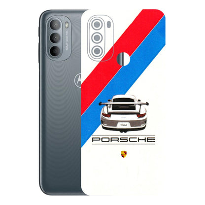 Motorola Phone Skins (All Models) - Porche Car Sober Logo - 3D Embossed Finish (L-248) Motorola Moto G31