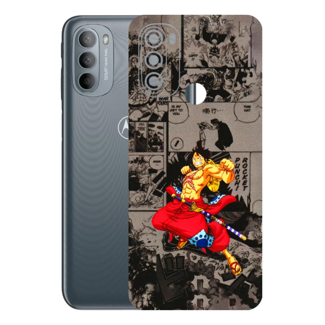 Motorola Phone Skins (All Models) - One Piece Rocket Punch Manga - 3D Embossed Finish (L-25) Motorola Moto G31