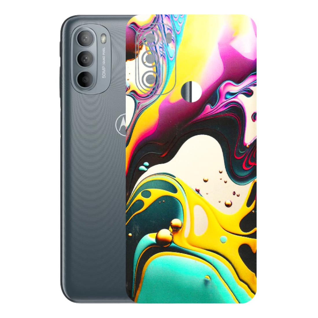 Motorola Phone Skins (All Models) - Multicolor Abstract pattern - 3D Embossed Finish (L-254) Motorola Moto G31