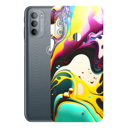 Motorola Phone Skins (All Models) - Multicolor Abstract pattern - 3D Embossed Finish (L-254) Motorola Moto G31