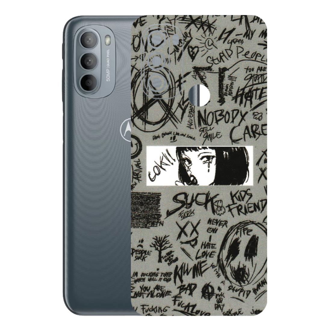 Motorola Phone Skins (All Models) - Never Have Love Anime - 3D Embossed Finish (L-260) Motorola Moto G31