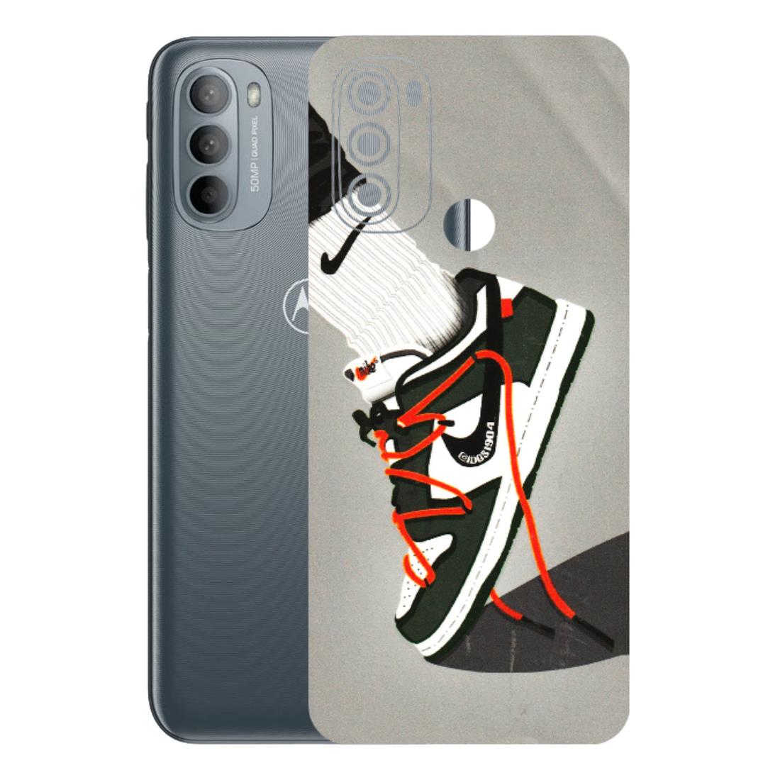 Motorola Phone Skins (All Models) - New Grey Sneaker - 3D Embossed Finish (L-261) Motorola Moto G31