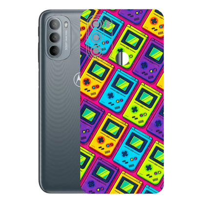 Motorola Phone Skins (All Models) - Gameboy Colourful - 3D Embossed Finish (L-266) Motorola Moto G31