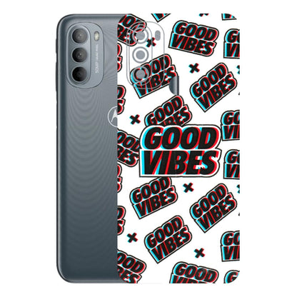 Motorola Phone Skins (All Models) - Good Vibes - 3D Embossed Finish (L-282) Motorola Moto G31