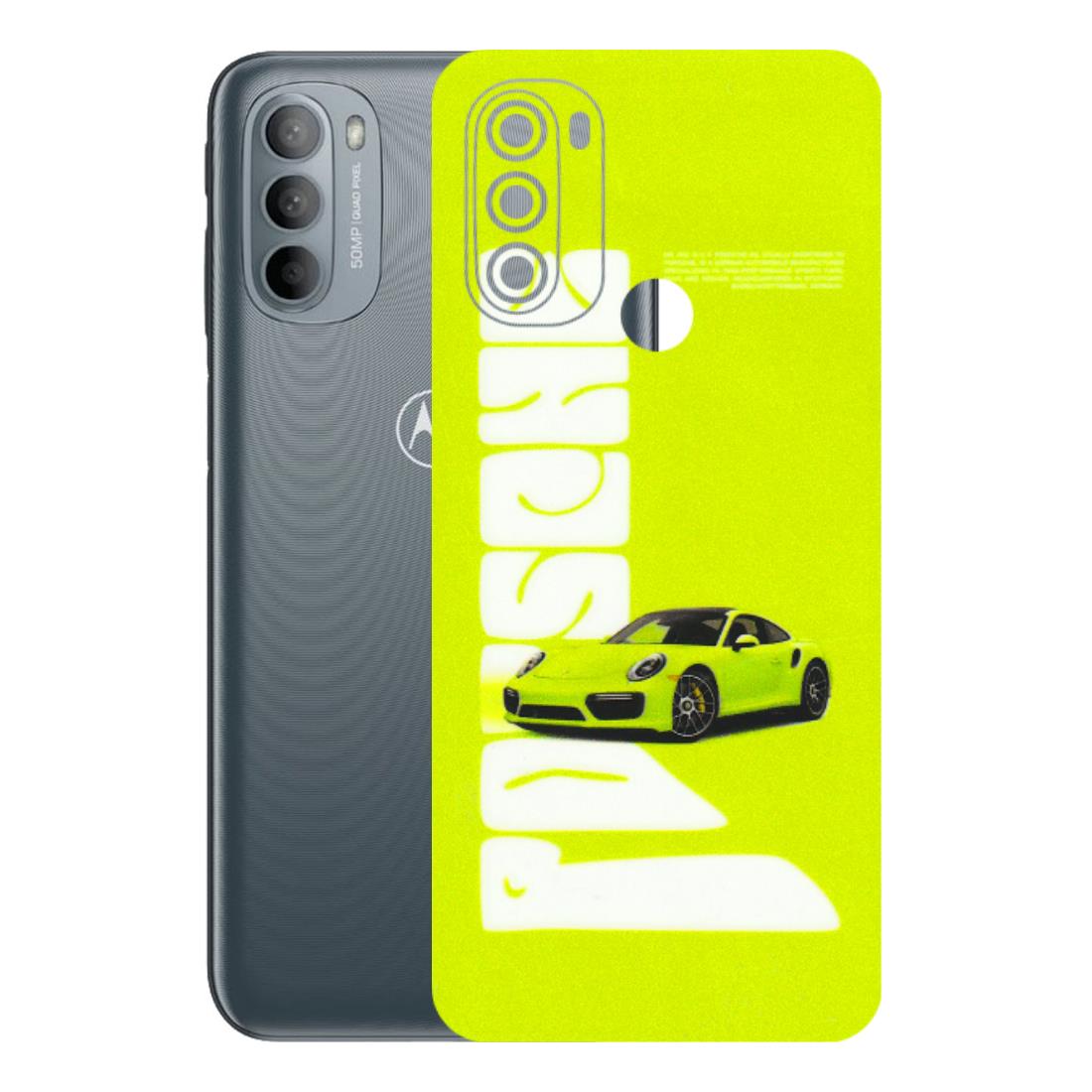 Motorola Phone Skins (All Models) - Lime Green Porche - 3D Embossed Finish (L-30) Motorola Moto G31