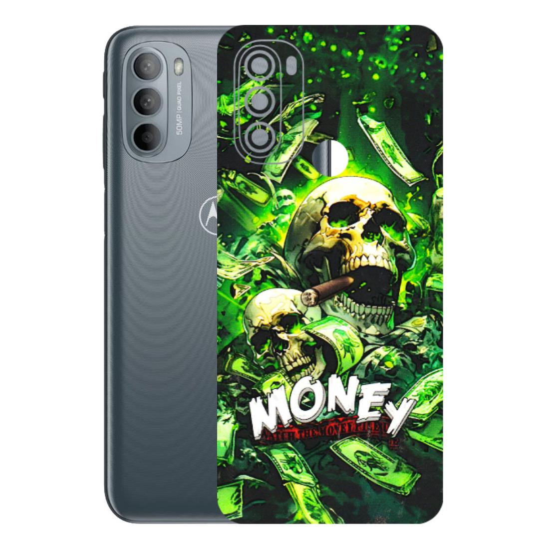 Motorola Phone Skins (All Models) - Skull Money - 3D Embossed Finish (L-303) Motorola Moto G31