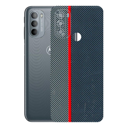 Motorola Phone Skins (All Models) - Blue Sober Lines - 3D Embossed Finish (L-305) Motorola Moto G31