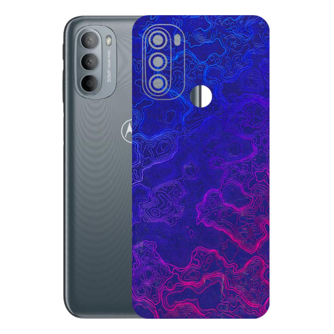 Motorola Phone Skins (All Models) - Purple Ripples Swirl - 3D Embossed Finish (L-314) Motorola Moto G31