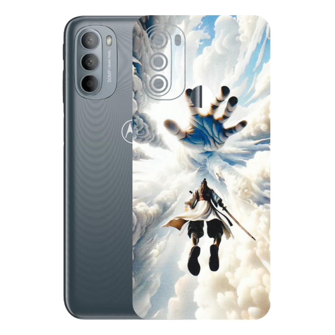 Motorola Phone Skins (All Models) - Big Hand With Monkey King - 3D Embossed Finish (L-323) Motorola Moto G31