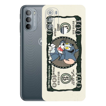 Motorola Phone Skins (All Models) - Tom Hundred Dollar - 3D Embossed Finish (L-324) Motorola Moto G31