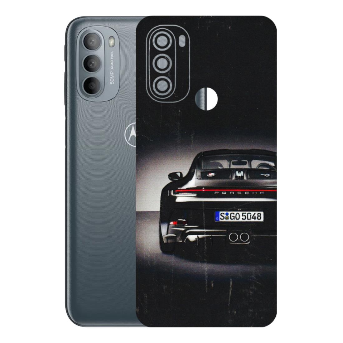 Motorola Phone Skins (All Models) - New Black Porsche GT3 - 3D Embossed Finish (L-327) Motorola Moto G31