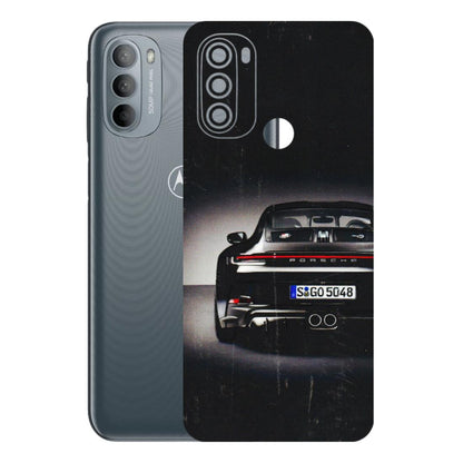 Motorola Phone Skins (All Models) - New Black Porsche GT3 - 3D Embossed Finish (L-327) Motorola Moto G31