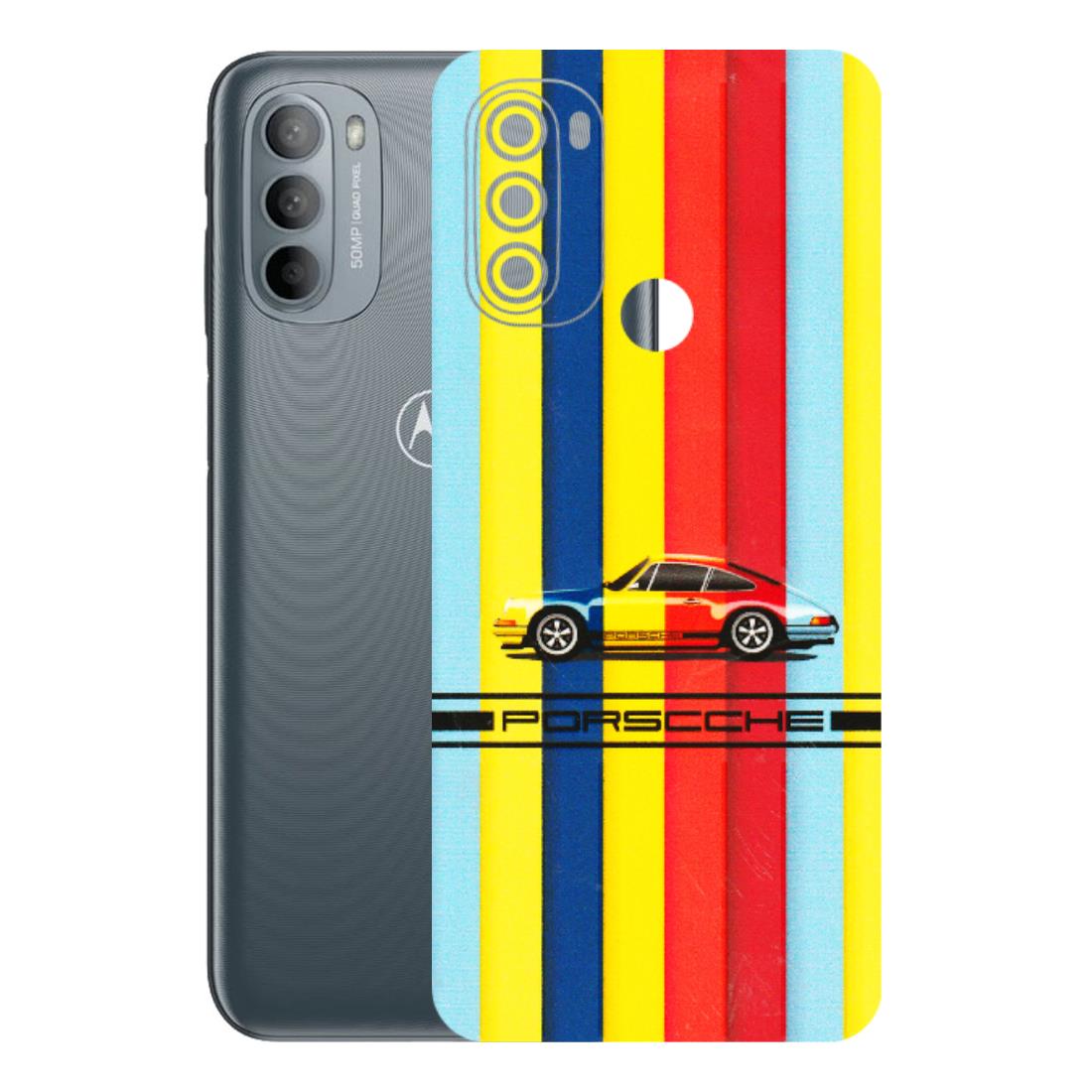 Motorola Phone Skins (All Models) - Multicolour Porche - 3D Embossed Finish (L-39) Motorola Moto G31
