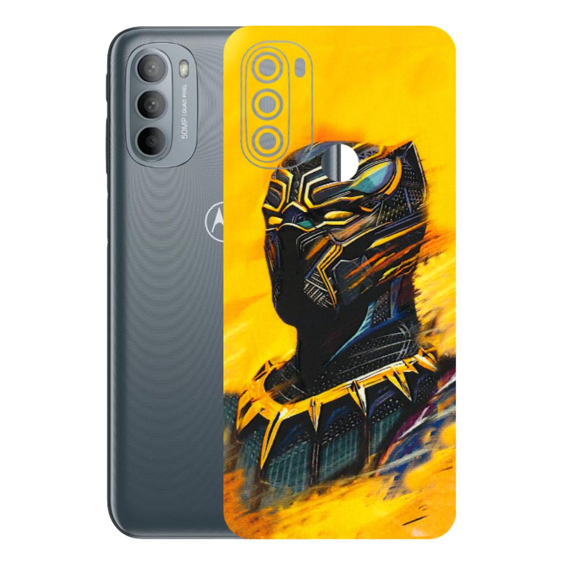 Motorola Phone Skins (All Models) - Yellow Panther - 3D Embossed Finish (L-54) Motorola Moto G31