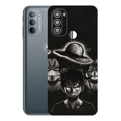 Motorola Phone Skins (All Models) - Black Luffy Hat - 3D Embossed Finish (L-57) Motorola Moto G31