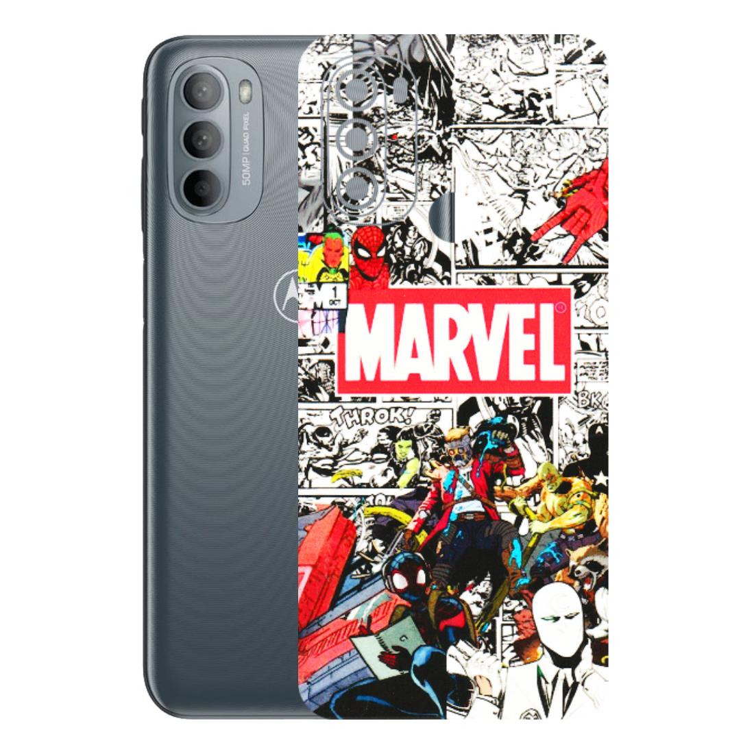 Motorola Phone Skins (All Models) - Marvel Colorful Comic - 3D Embossed Finish (L-64) Motorola Moto G31
