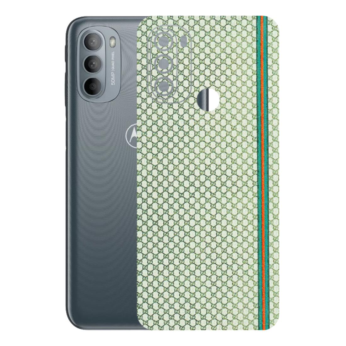Motorola Phone Skins (All Models) - Gucci Fabric Pattern - 3D Embossed Finish (L-73) Motorola Moto G31