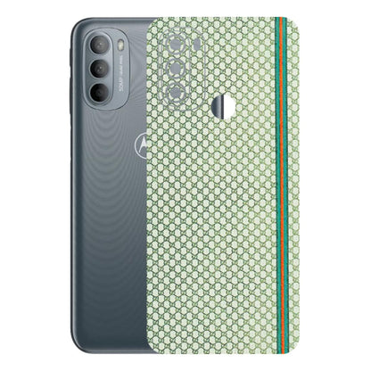 Motorola Phone Skins (All Models) - Gucci Fabric Pattern - 3D Embossed Finish (L-73) Motorola Moto G31