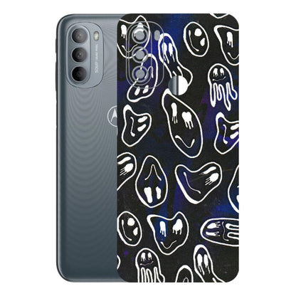 Motorola Phone Skins (All Models) - Distorted Smileys - 3D Embossed Finish (L-92) Motorola Moto G31