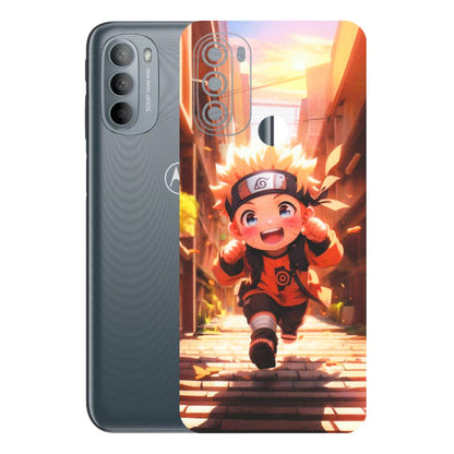Motorola Phone Skins (All Models) - Naruto Cute Toon Running - Matte Finish (M-04) Motorola Moto G31