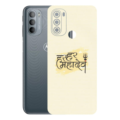 Motorola Phone Skins (All Models) - Har Har Mahadev - Matte Finish (M-10) Motorola Moto G31