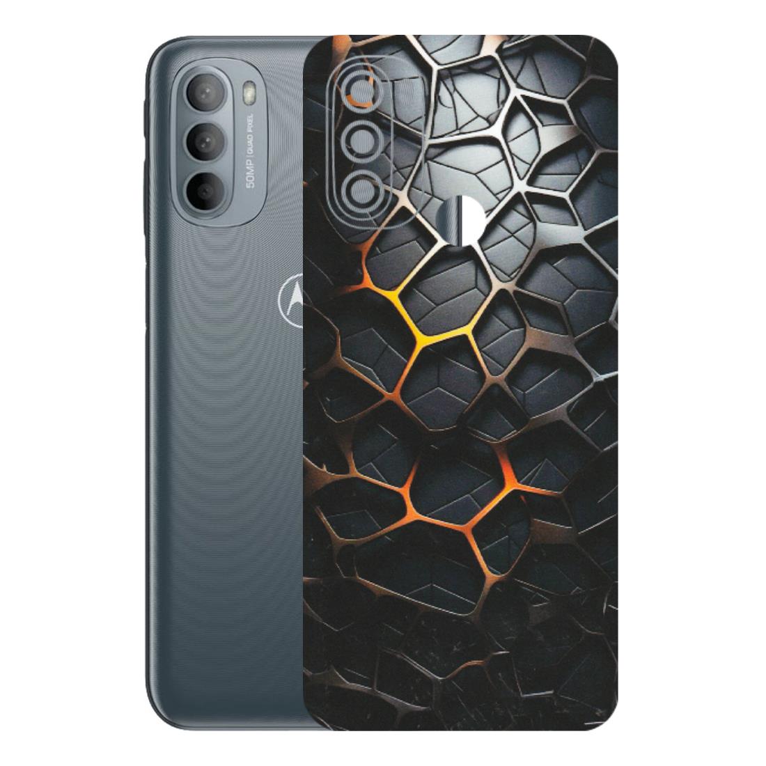 Motorola Phone Skins (All Models) - New Abstract Graphite Tiles - Matte Finish (M-130) Motorola Moto G31