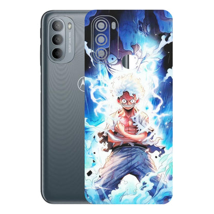 Motorola Phone Skins (All Models) - Blue Thunder Luffy Anime - Matte Finish (M-132) Motorola Moto G31