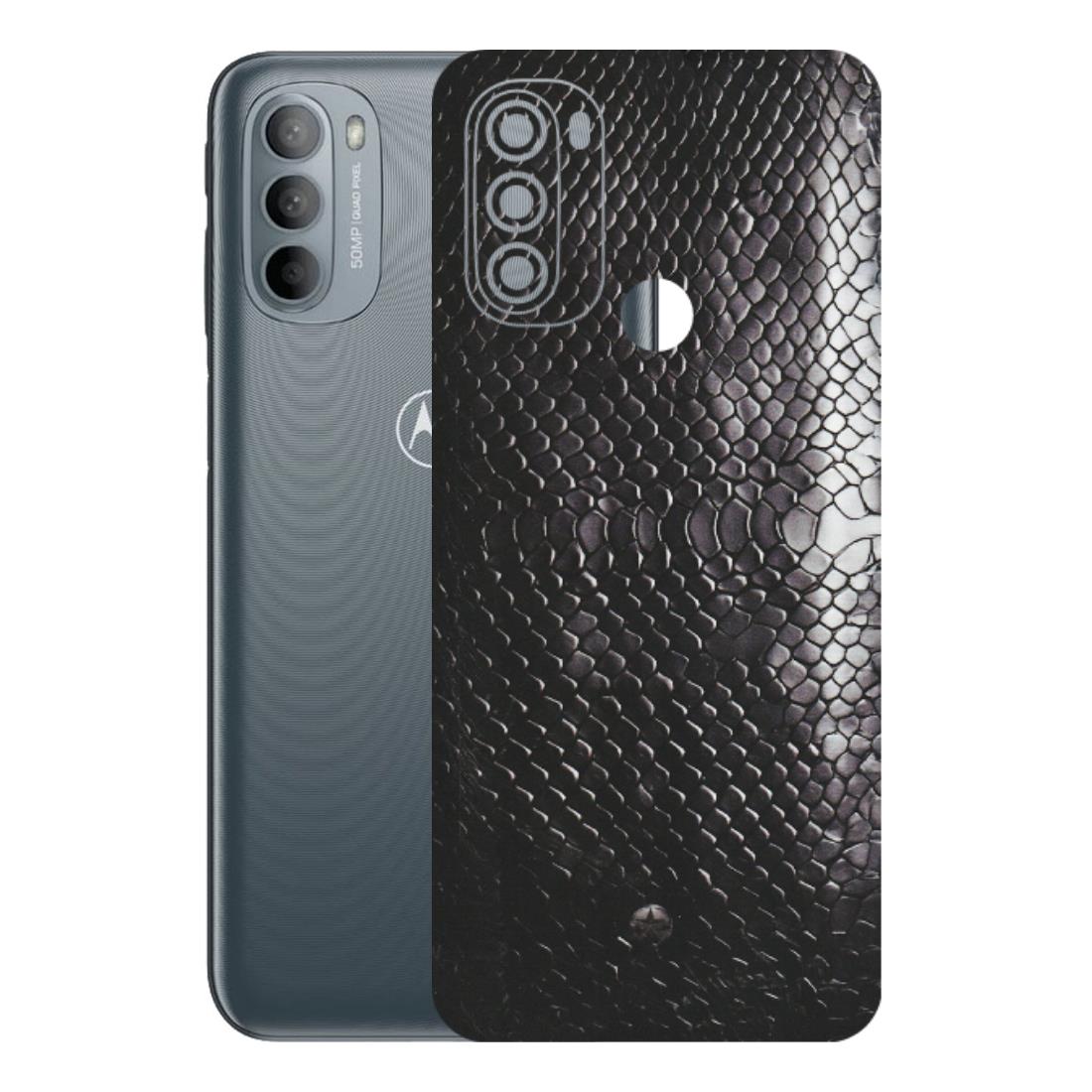 Motorola Phone Skins (All Models) - Black Snack Leather - Matte Finish (M-147) Motorola Moto G31
