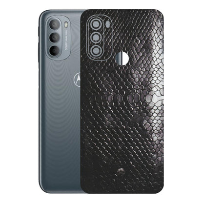 Motorola Phone Skins (All Models) - Black Snack Leather - Matte Finish (M-147) Motorola Moto G31
